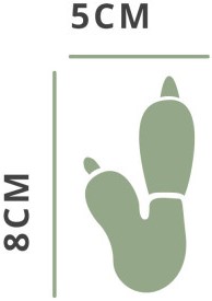 Image - Dama wallaby footprint size scale