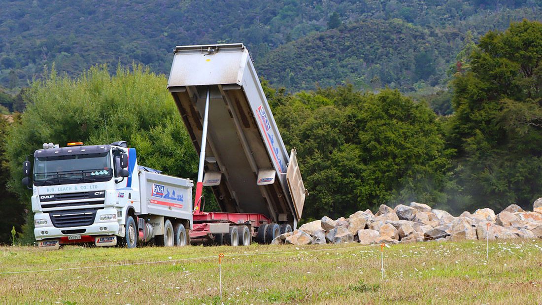 Rock groynes will be put at certain locations along the river and its tributaries to help stabilise the banks.