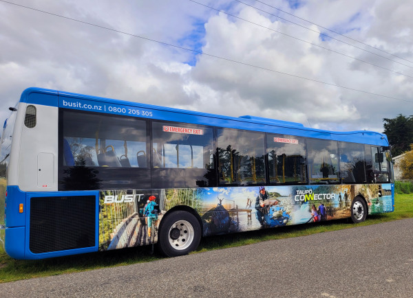 New Taupō Connector bus.