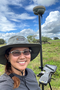 A photo of a lady taking a selfie